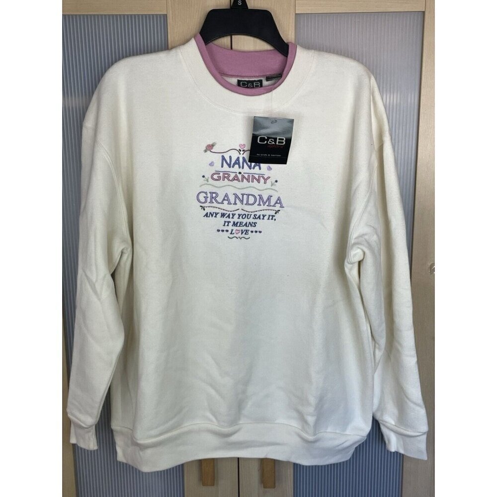 Granny Nana Sweatshirt, Christmas Mother's Day Grandma Floral Top Comfy
